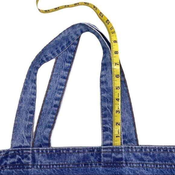 Denim Steamboat Embossed Shoulder Tote Bag - Picture 6 of 7